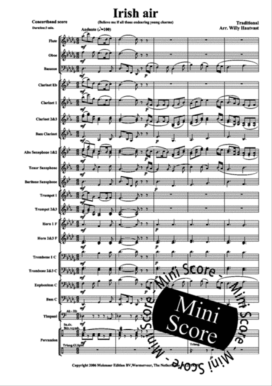 Irish Air Irish Air Concert Band scores gallery preview page 5