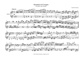 Sonatina in G Major for 4 hands