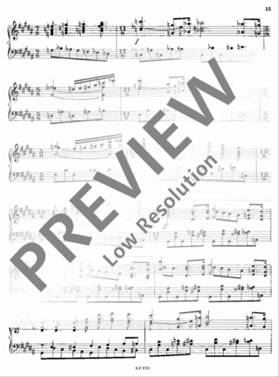 6 Préludes Piano Solo scores gallery preview page 16
