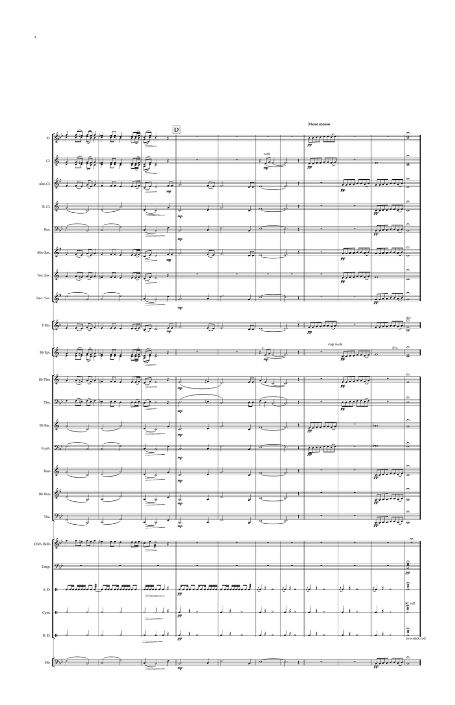 Indian National Anthem for Young Symphonic Concert/Military/Wind band Concert Band scores gallery preview page 4