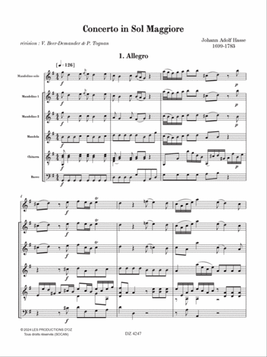 Concerto in Sol Maggiore Orchestra scores gallery preview page 3