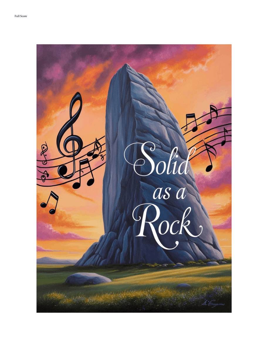 Solid As A Rock Solid As A Rock Concert Band scores gallery preview page 1