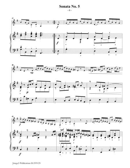 Vivaldi: Sonata No. 5 for Guitar & Piano image number null