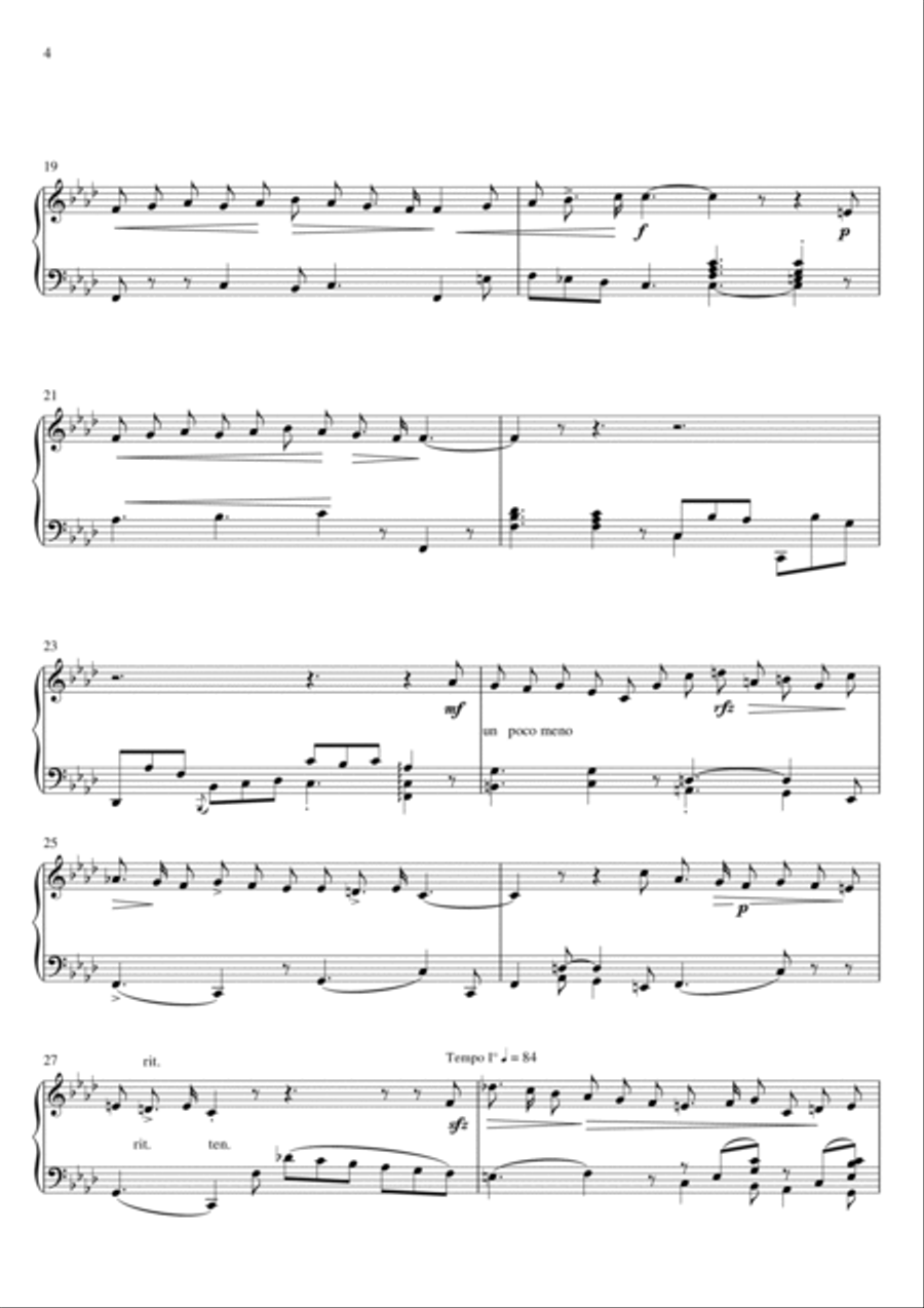Legrenzi - Che fiero costume (Easy Piano Version) Small Ensemble scores gallery preview page 4