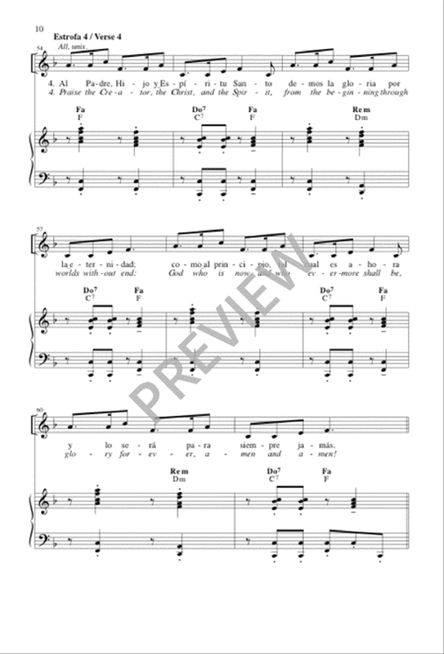 Éste es el día / This Is the Day Choir scores gallery preview page 10