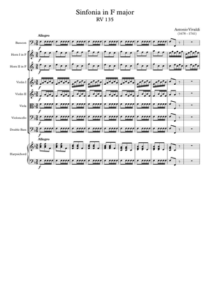Sinfonia in F major RV 135