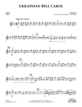 Ukrainian Bell Carol - Pt.1 - Violin