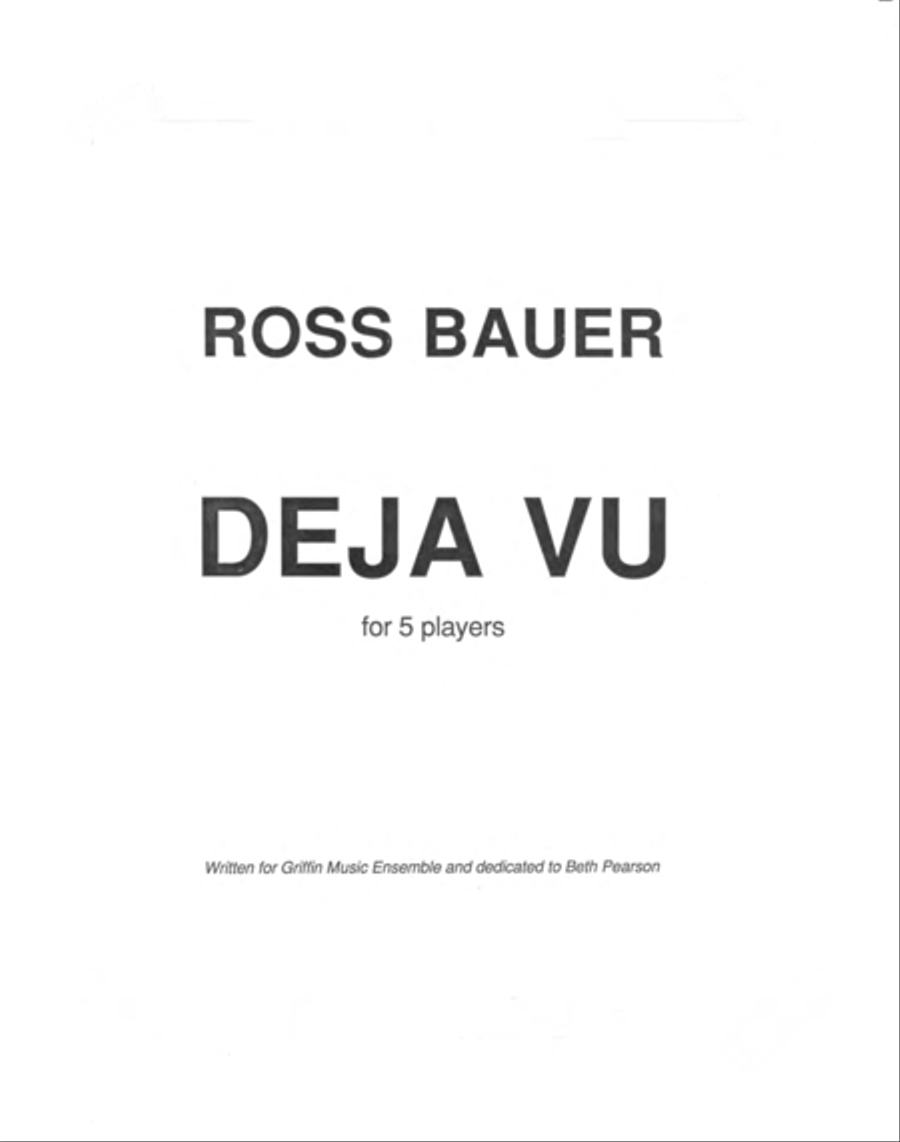 [Bauer] Deja Vu Small Ensemble scores gallery preview page 3