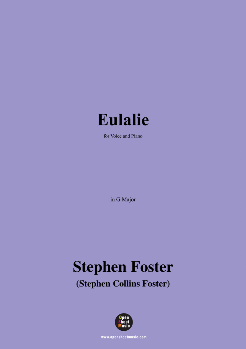 S. Foster-Eulalie,in G Major