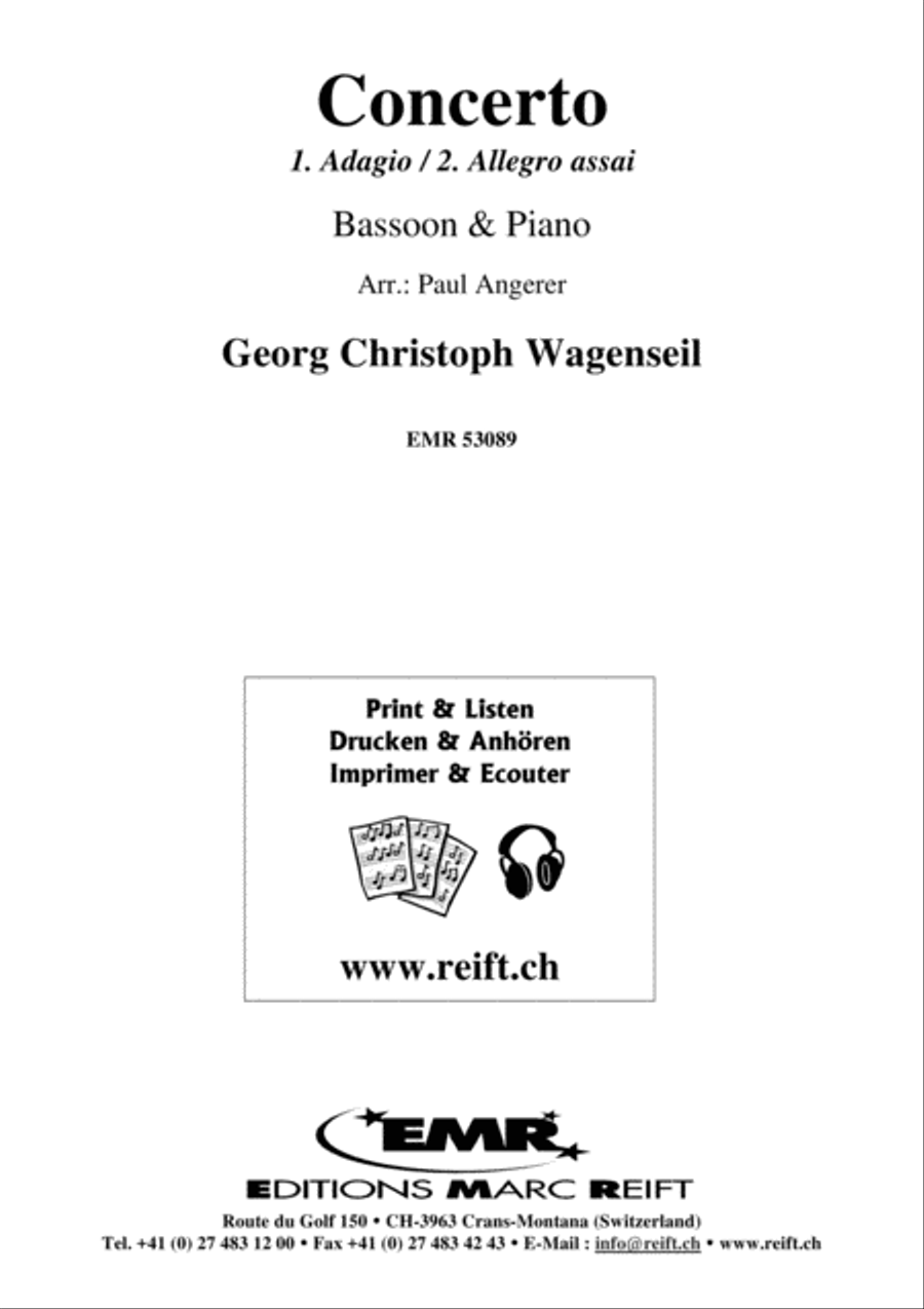 Concerto Bassoon Solo scores gallery preview page 1