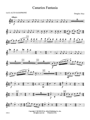 Canarios Fantasia: E-flat Alto Saxophone