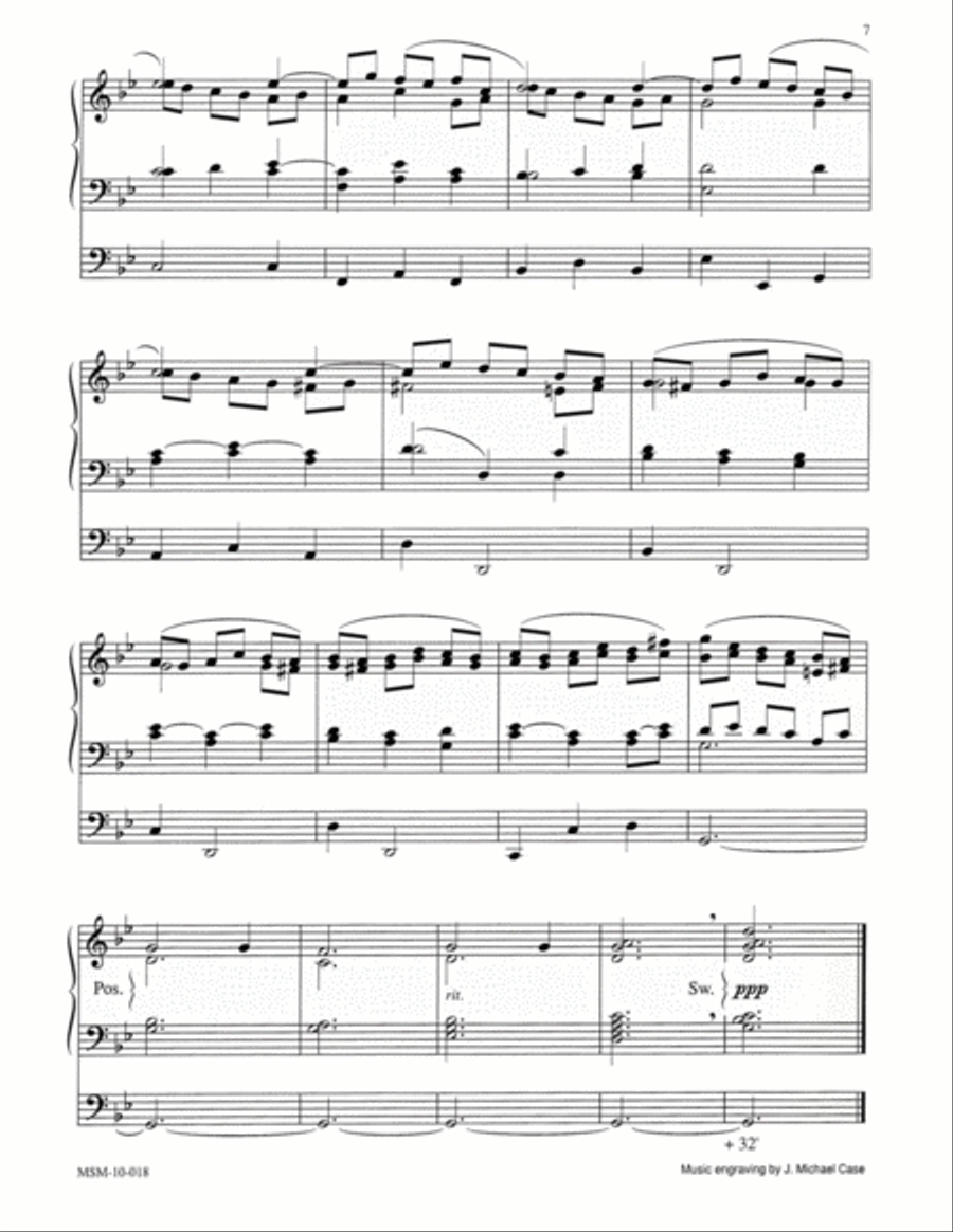 Improvisation on Savior of the Nations, Come Organ scores gallery preview page 4