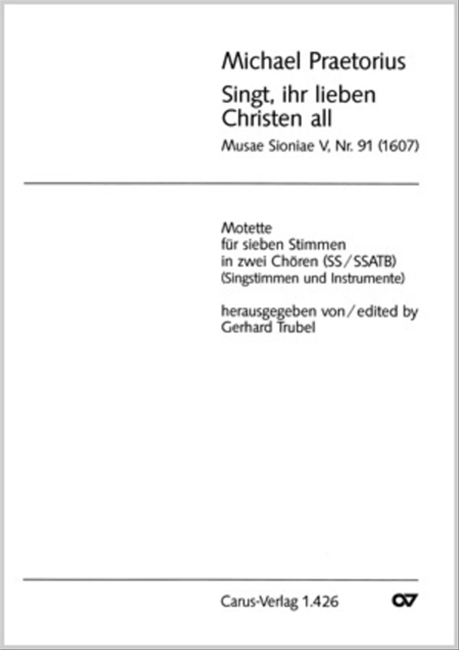 Singt, ihr lieben Christen all SATTB scores gallery preview page 1