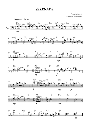 Serenade | Schubert | Cello | Chords