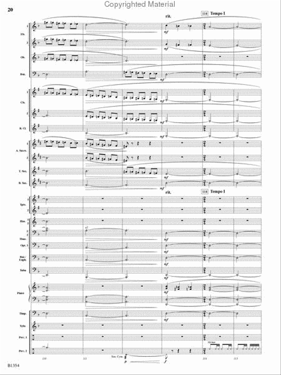 Buccaneer Hornpipe Concert Band scores gallery preview page 19