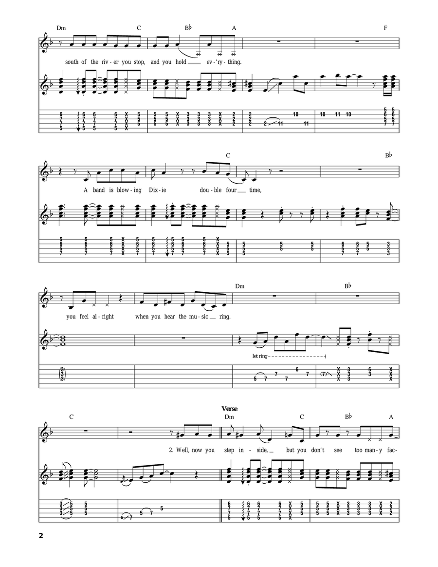 Sultans Of Swing Acoustic Guitar scores gallery preview page 2