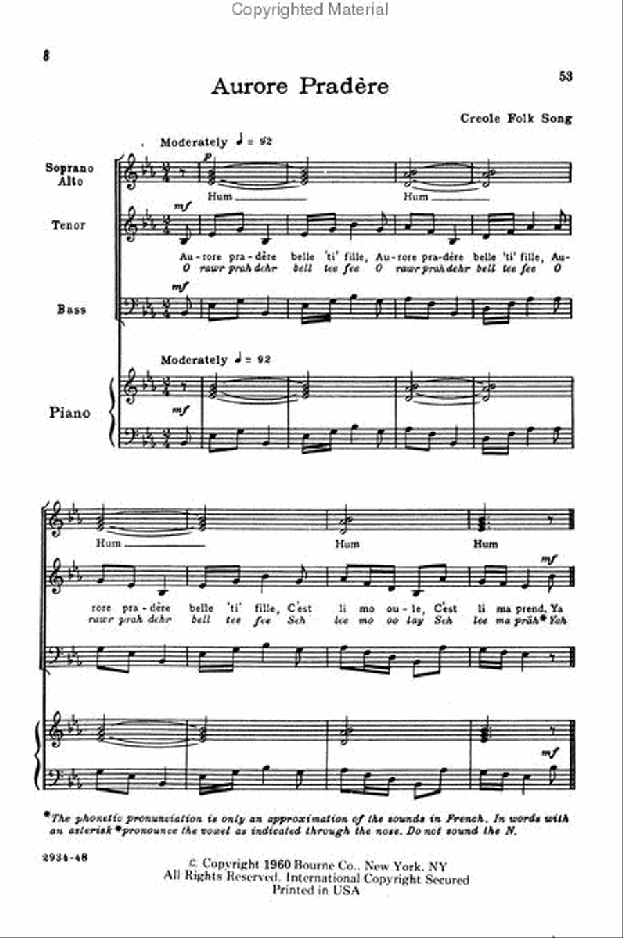 Spirituals And Folk Songs 4-Part scores gallery preview page 3