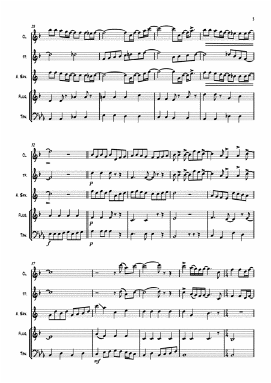 Hello, Goodbye Small Ensemble scores gallery preview page 3