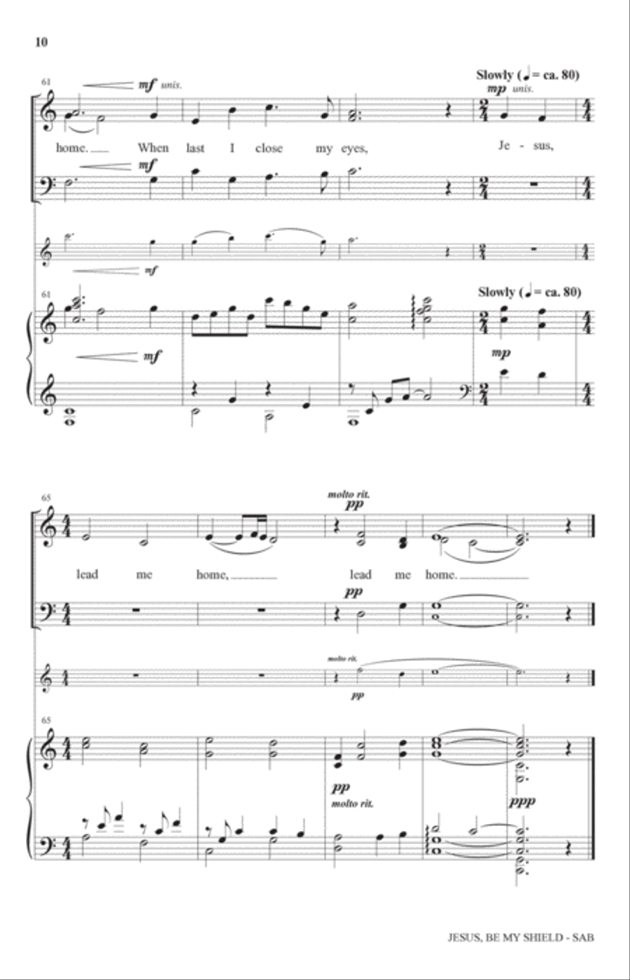 Jesus, Be My Shield (arr. Charles McCartha) 3-Part scores gallery preview page 9