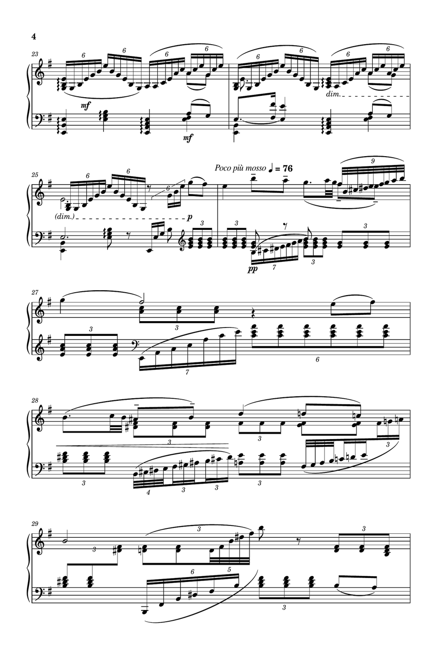 Tchaikovsky - Pas de Deux The Nutcracker (ballet), Op.71 Act 2, No.14 (Taneyev) - Original For Piano Piano Solo scores gallery preview page 4