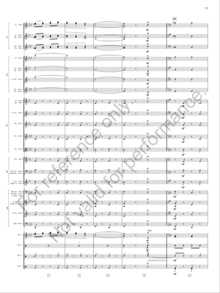 Zia, Zia! Zia, Zia! Concert Band scores gallery preview page 16