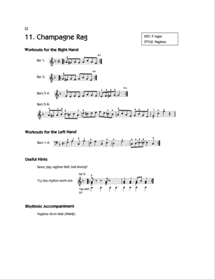 Easy Jazzin' About for Piano / Keyboard Easy Piano scores gallery preview page 4