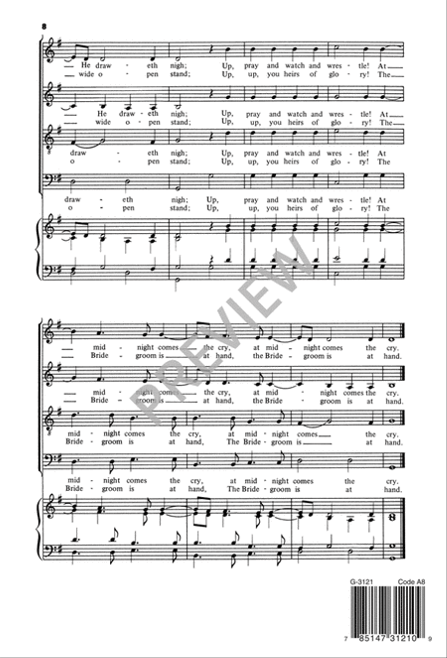 Rejoice, Rejoice, Believers 4-Part scores gallery preview page 9
