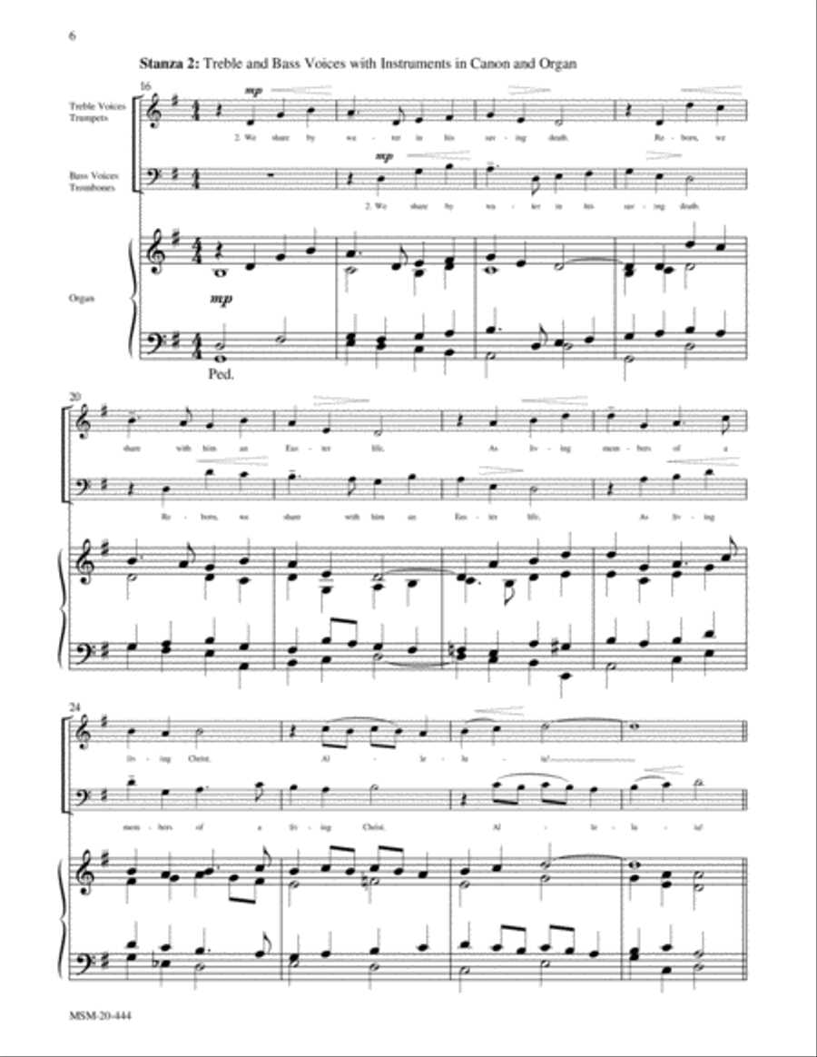We Know That Christ Is Raised (Engelberg) Choir scores gallery preview page 4