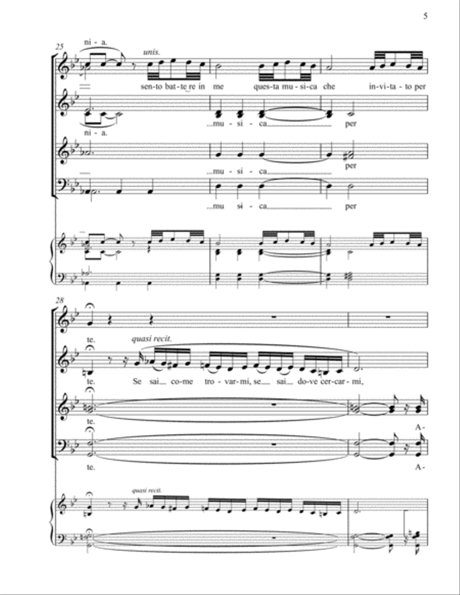 Albinoni's Adagio 4-Part scores gallery preview page 5