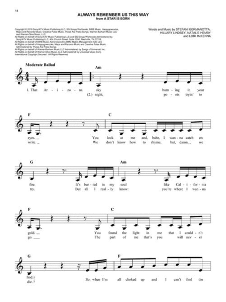 The Easy Movie Fake Book – 2nd Edition Piano scores gallery preview page 9