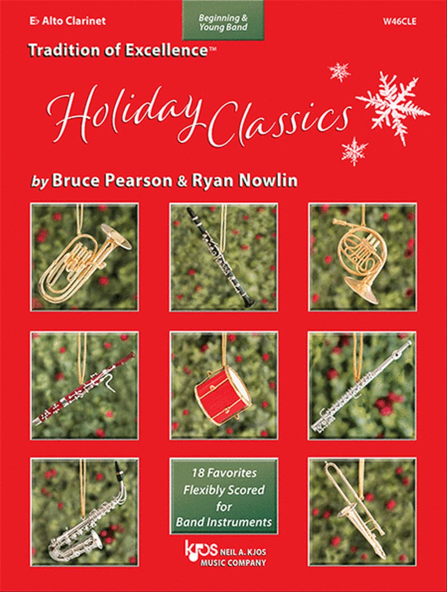 Tradition Of Excellence: Holiday Classics, Eb Alto Clarinet Concert Band Methods scores gallery preview page 1