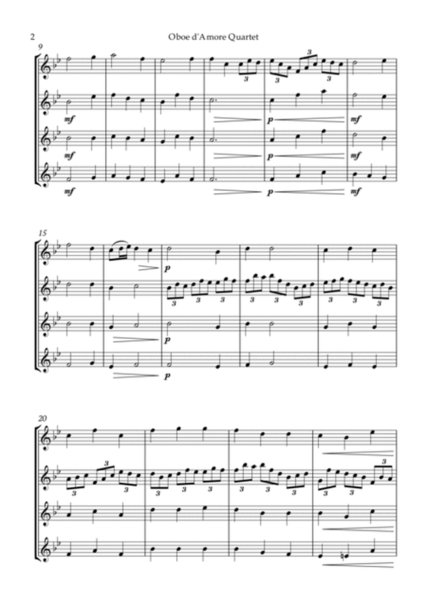 Bach Jesu, joy of man's desiring for Oboe d'Amore Quartet image number null