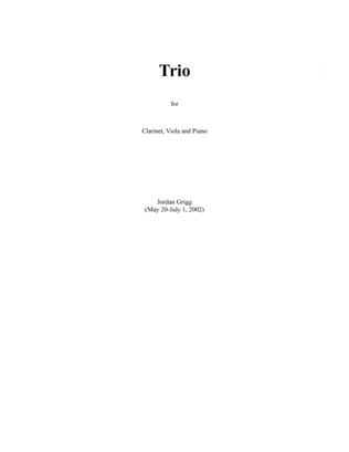 Book cover for Trio (Viola, Clarinet, Piano) 2002