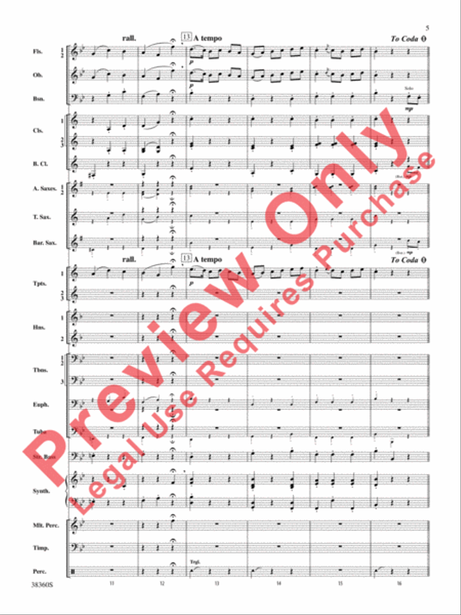 Tonadillas Suite Concert Band scores gallery preview page 6