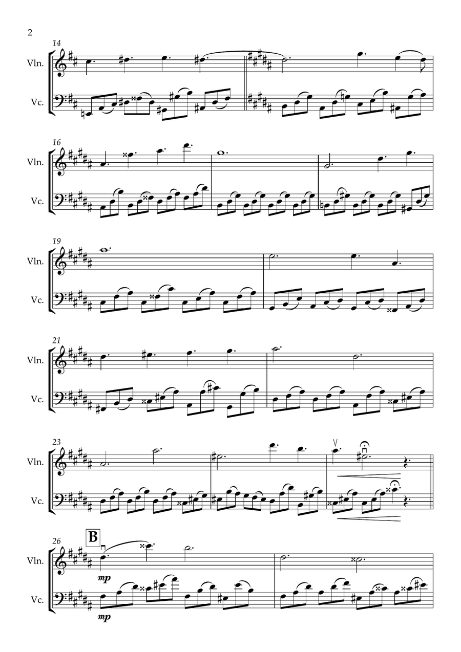 Duo for Violin & Piano, Until Death Do Us Part Chamber Music scores gallery preview page 2