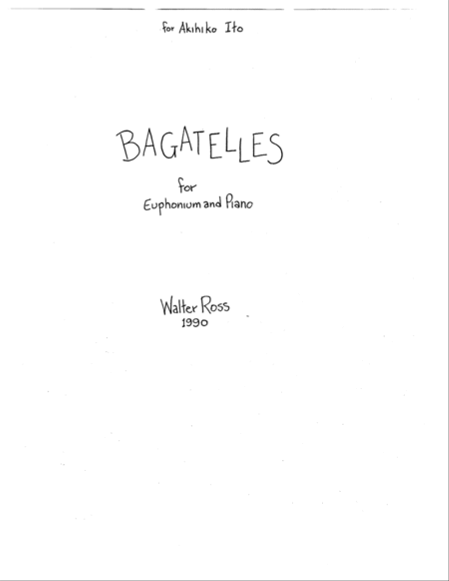 Bagatelles Euphonium scores gallery preview page 2