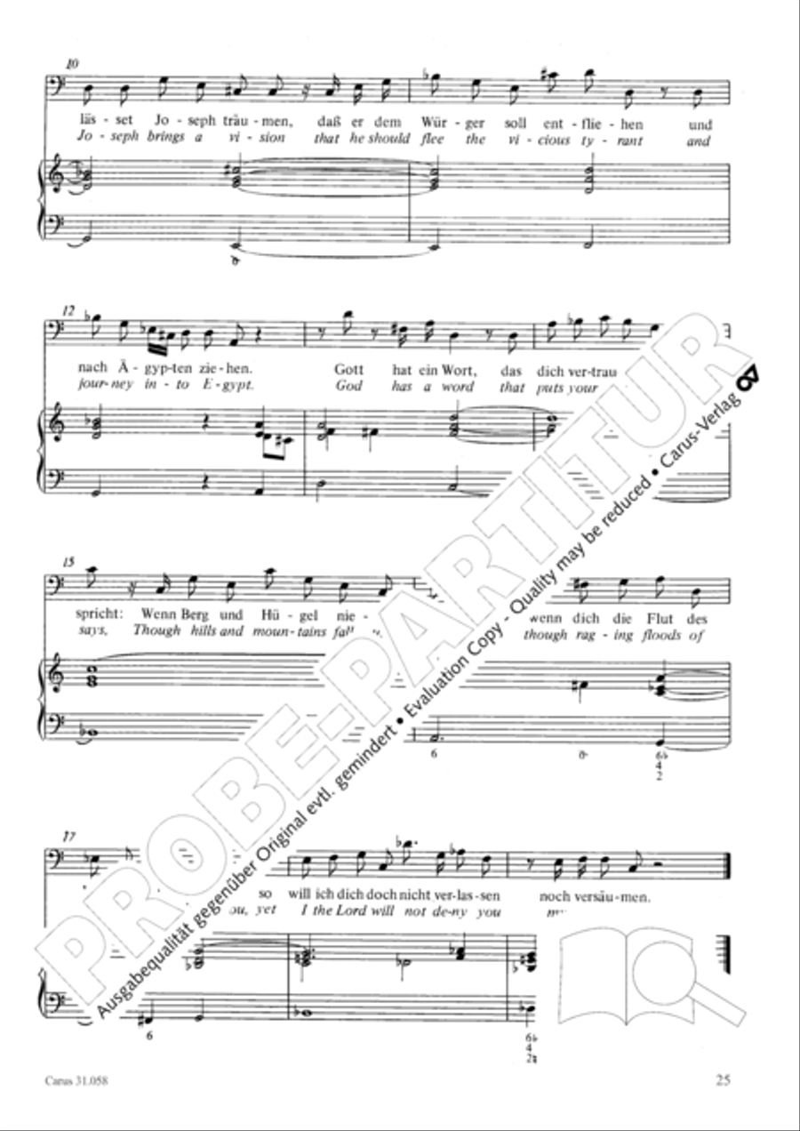 O God, what glut of care and pain (Ach Gott, wie manches Herzeleid) Orchestra scores gallery preview page 26