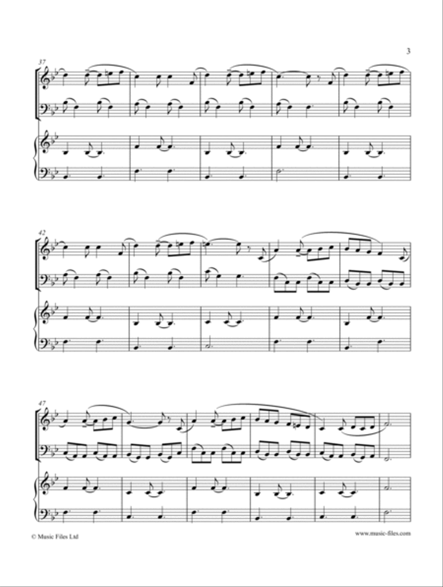 Pleasant Afternoon (Violin, Cello and Piano) Piano Trio scores gallery preview page 3