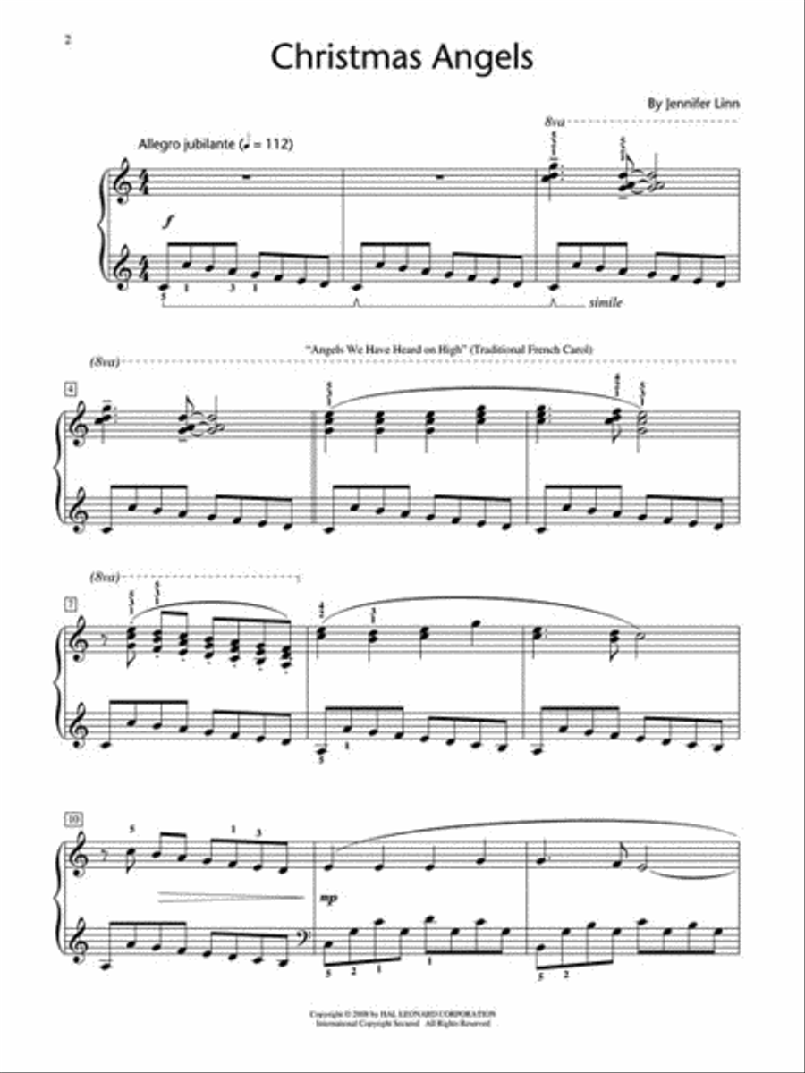 Christmas Angels Piano Method scores gallery preview page 3
