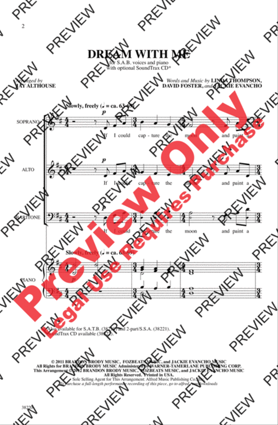 Dream with Me Dream with Me 3-Part scores gallery preview page 2