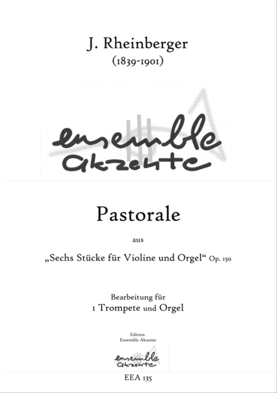 Pastorale from/aus „Six pieces for violine and organ / Sechs Stücke für Violine und Orgel