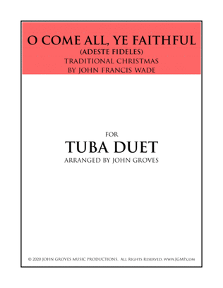 Book cover for O Come, All Ye Faithful (Adeste Fideles) - Tuba Duet