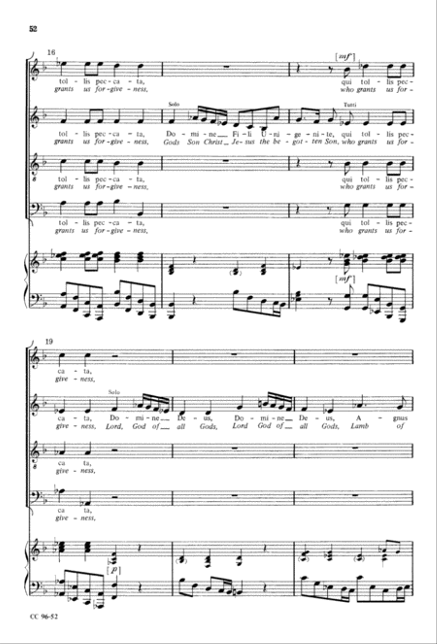 Gloria 4-Part scores gallery preview page 53