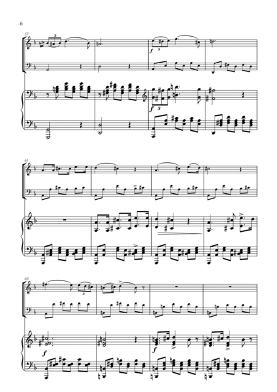 F. Schubert - Serenade (Ständchen) (D 889) for Flute, Cello and Piano Flute scores gallery preview page 6