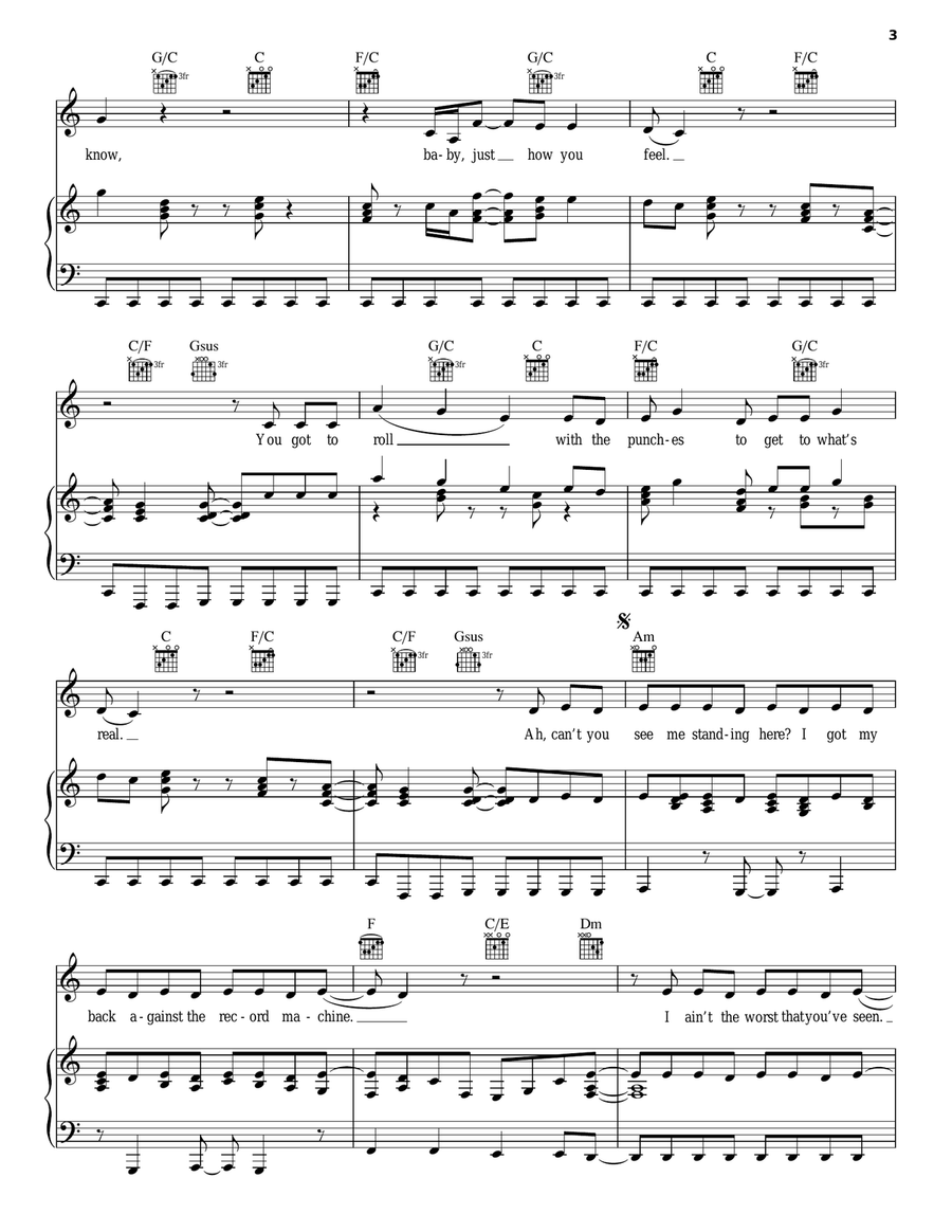 Jump Jump Acoustic Guitar scores gallery preview page 3