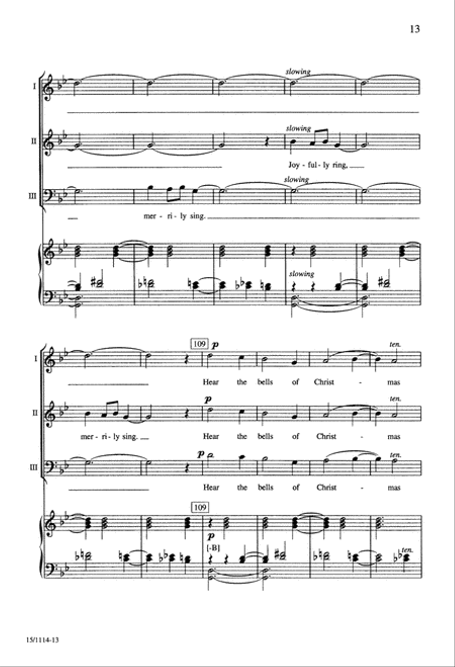 Ukrainian Bell Carol 3-Part scores gallery preview page 13