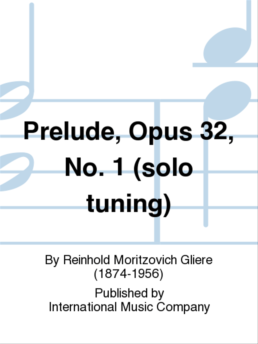 Prelude, Opus 32, No. 1 (Solo Tuning) Double Bass scores gallery preview page 1
