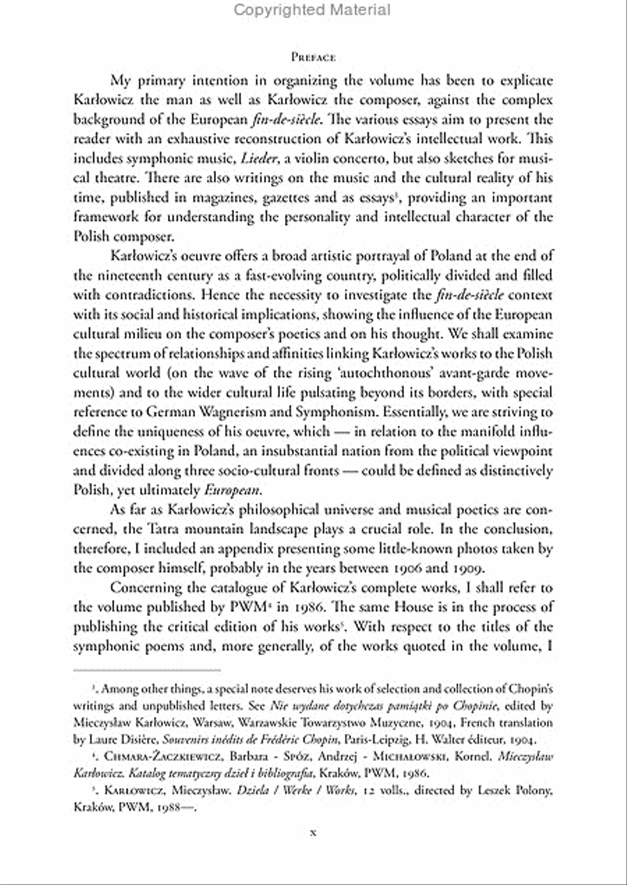 European Fin-de-siècle and Polish Modernism. The Music of Mieczysław Karłowicz School and Community scores gallery preview page 5