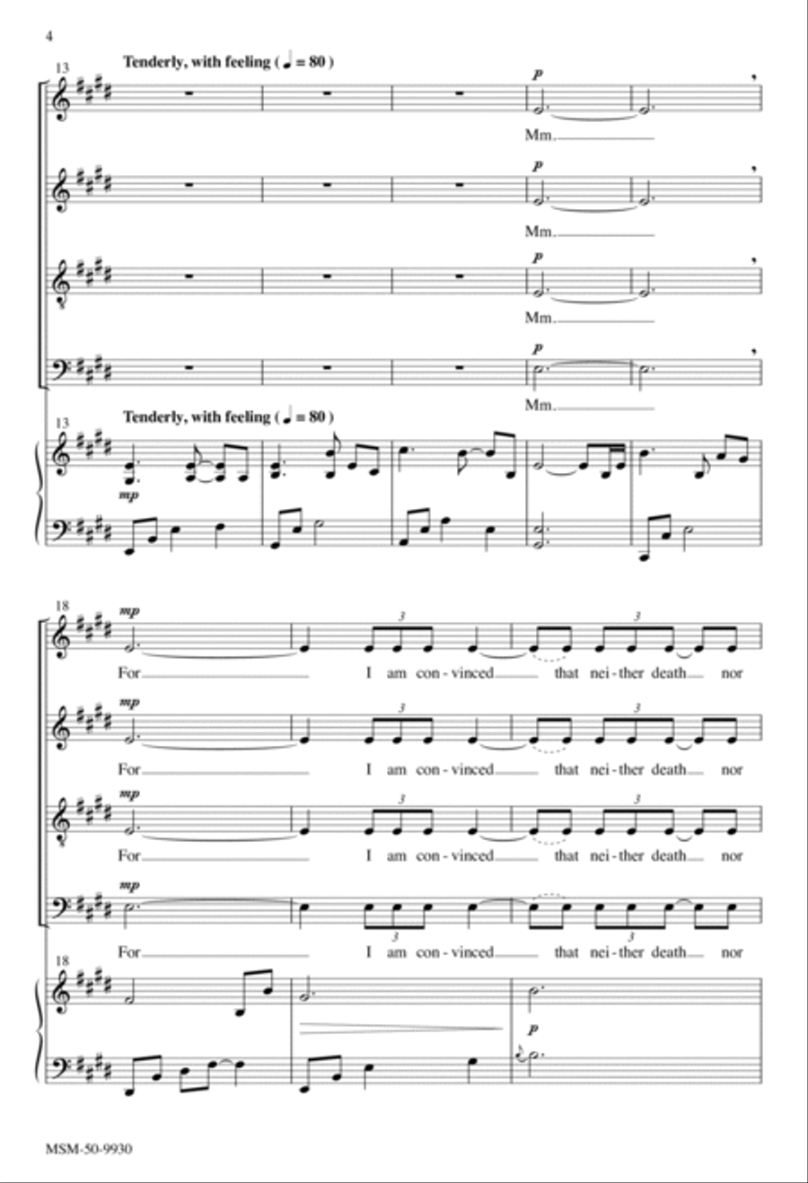 Hope and Quietly Wait Hope and Quietly Wait 4-Part scores gallery preview page 4