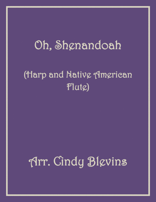 Book cover for Oh, Shenandoah, for Harp and Native American Flute